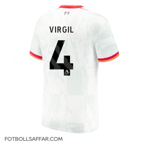 Liverpool Virgil van Dijk #4 Tredjeställ 2024-25 Kortärmad